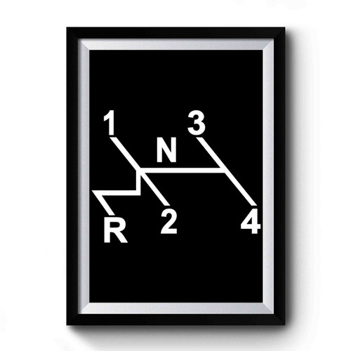 Vw Shift Pattern Premium Poster