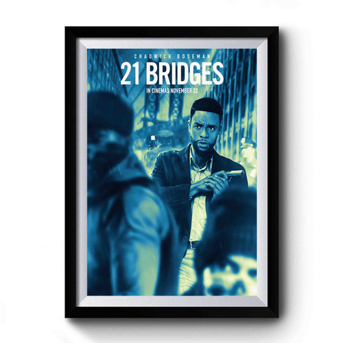 21 Bridges Cover Movie Premium Poster