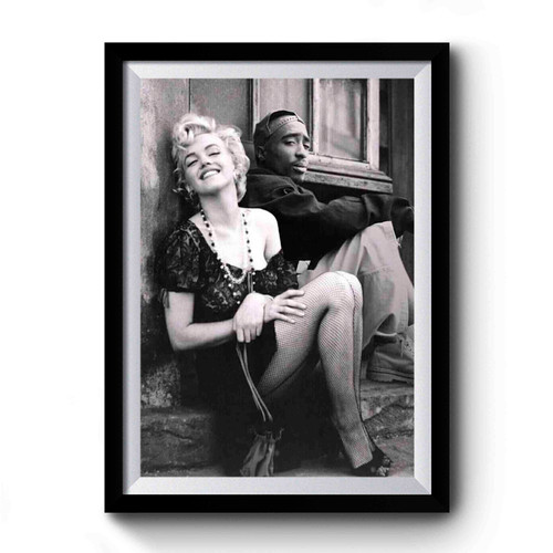 2pac And Marilyn Monroe Premium Poster
