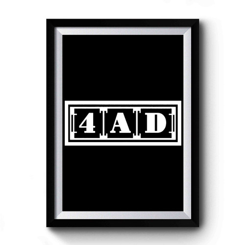 4ad Records Logo Premium Poster