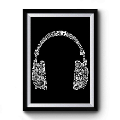 63 Different Genres Of Music Premium Poster