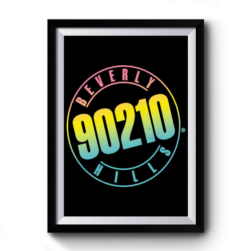 90210 Color Blend Logo Premium Poster