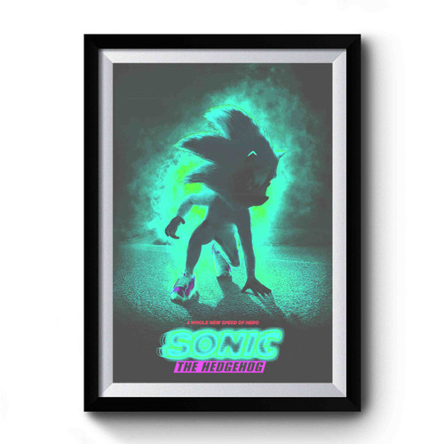 A Whole New Speed Of Hero Sonic Premium Poster