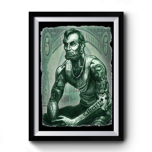 Abraham Abe Lincoln Tattoo Premium Poster