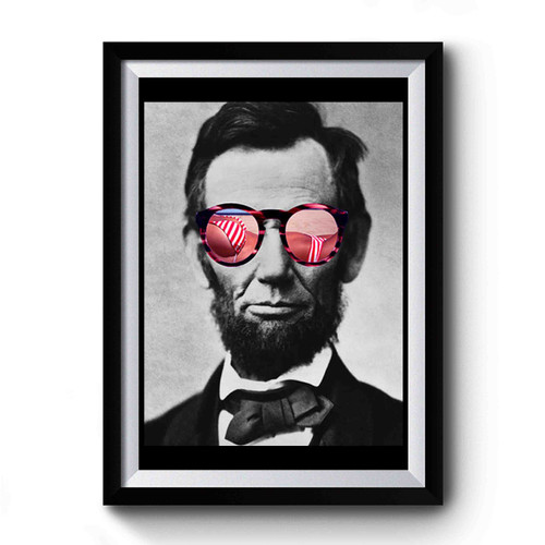 Abraham Lincoln With Sunglasses Premium Poster