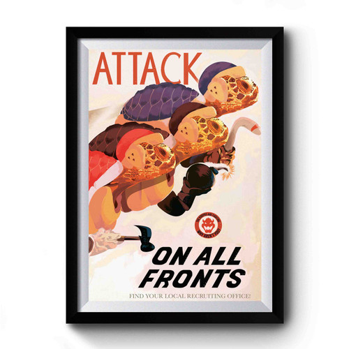Attack On All Fronts Premium Poster Attack On All Fronts Premium Poster