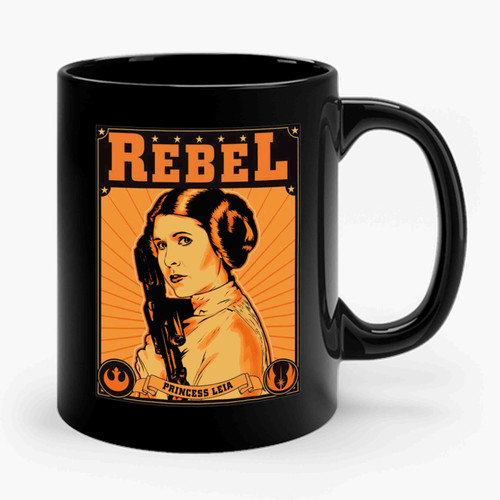 Princess Leia Rebel Rebel Poster Ceramic Mug