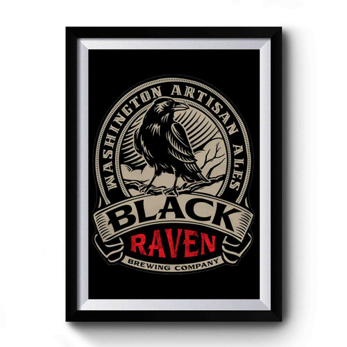 Black Raven Beer Premium Poster