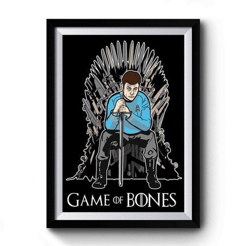 Bones On The Throne Bones Star Trek Premium Poster