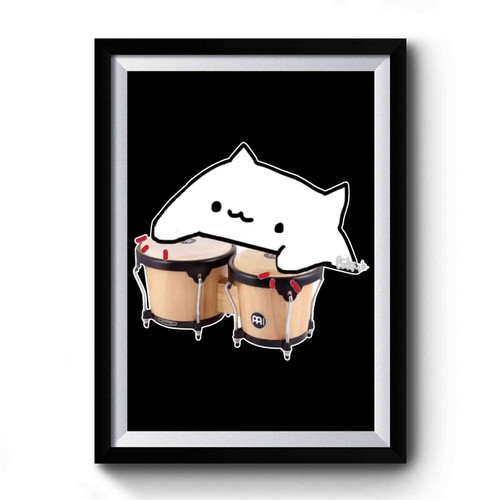 Bongo Cat Cute And Funny Premium Poster