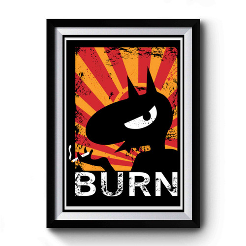 Burn Smoke Premium Poster
