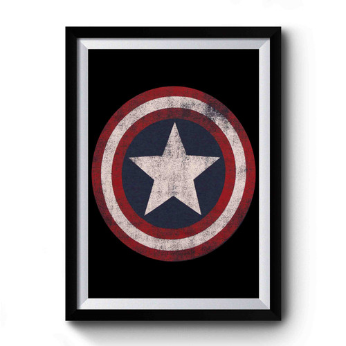 Captain America Distressed Premium Poster