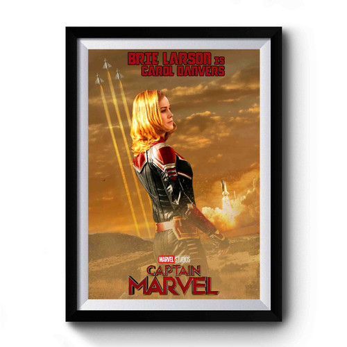 Captain Marvel Brie Larson Premium Poster