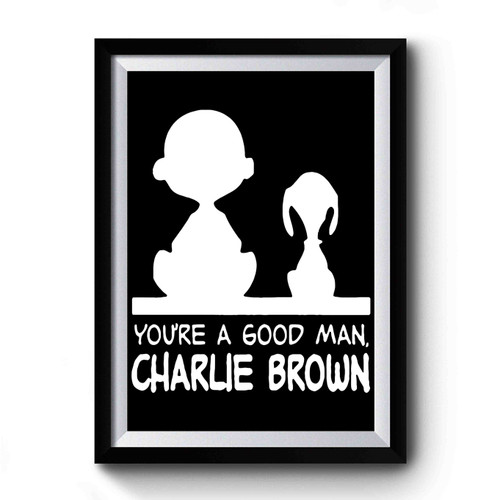 Charlie Brown Good Man Premium Poster