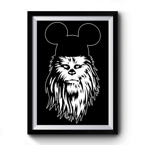 Chewbacca Mickey Star Wars Premium Poster