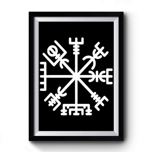 Cool Viking Compass Vegvisir Premium Poster