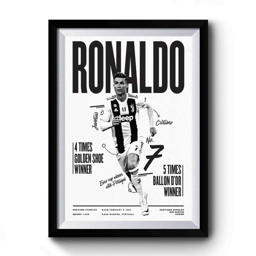 Cristiano Ronaldo Juventus 2019 Cr7 Premium Poster