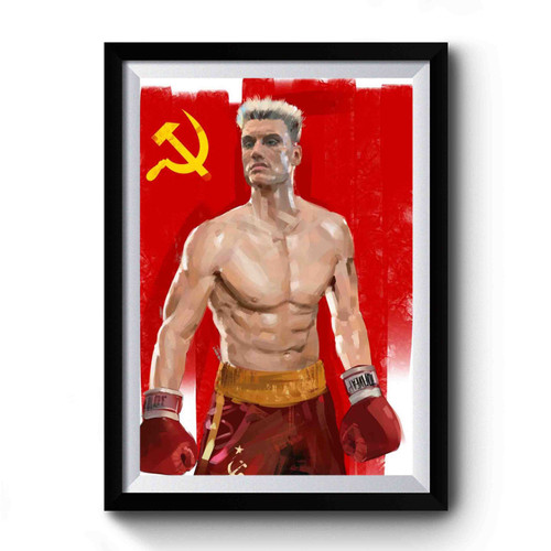 Cuadro Increible Ivan Drago Pelicula Rocky 4 Premium Poster