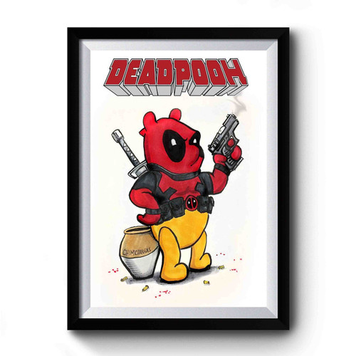 Deadpooh Cartoon Premium Poster