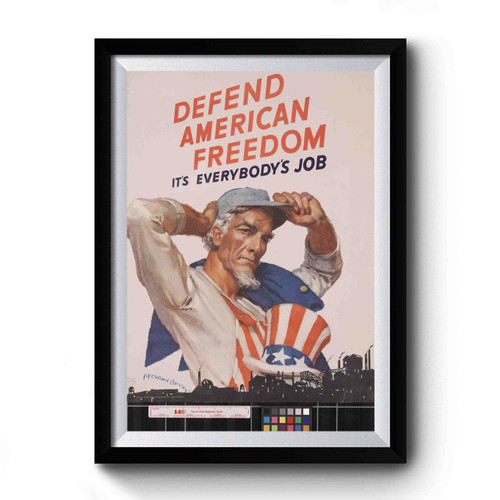 Defend American Freedom 1 Premium Poster