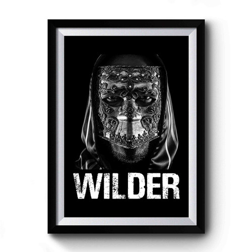 Deontay Wilder Mask Premium Poster