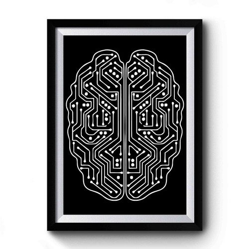 Digital Brain Premium Poster