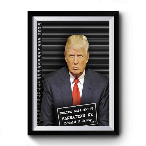 Donald Trump Mugshot Premium Poster