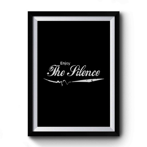 Enjoy The Silence - Depeche Mode Vintage Coca Cola Parody Cropped Premium Poster
