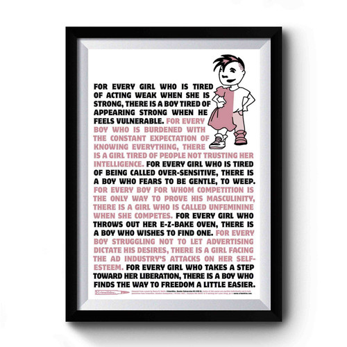 Every Girl Every Boy Gender Subversion Premium Poster
