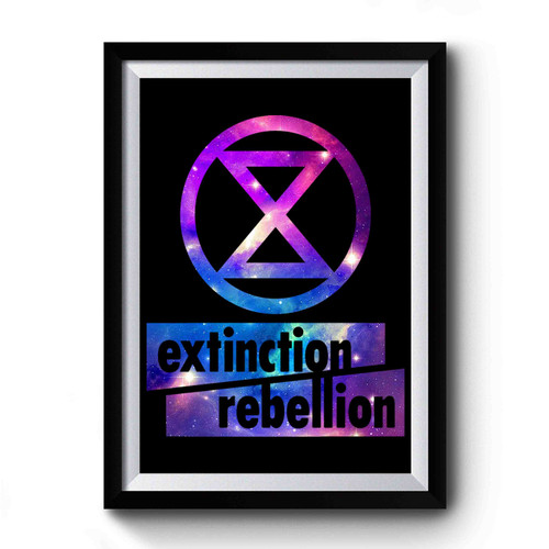 Extinction Rebellion Purple Galaxy Premium Poster
