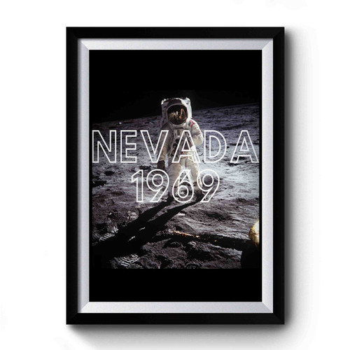 Fake Moon Landing Hoax Nevada 1969 Nasa Conspiracy Theory Premium Poster