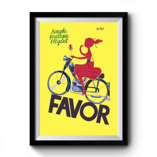 Favor Bikes Vintage Premium Poster