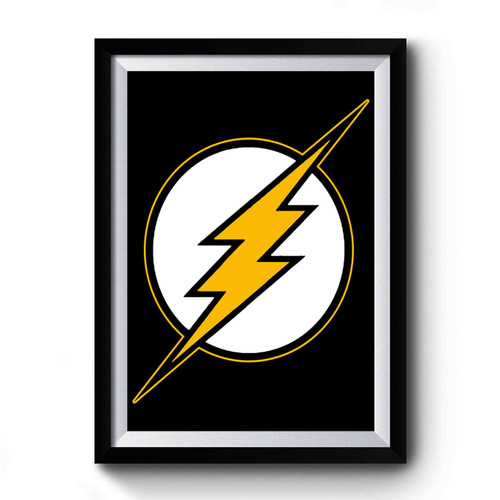 Flash Superhero Logo Premium Poster