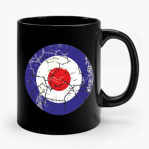 Retro Mod Raf Target Scooter Ceramic Mug