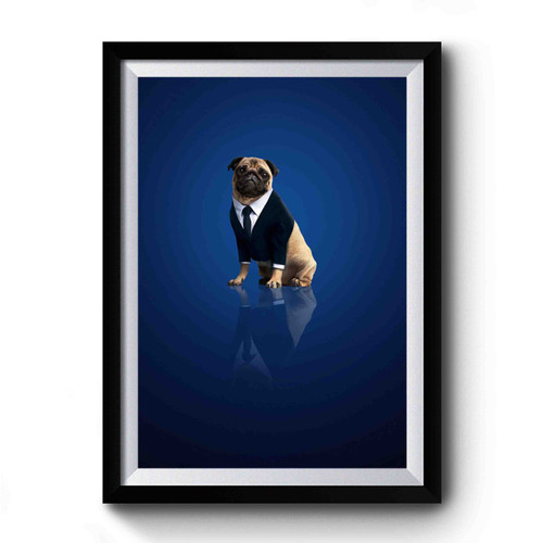 Frank The Pug Men In Black Premium Poster