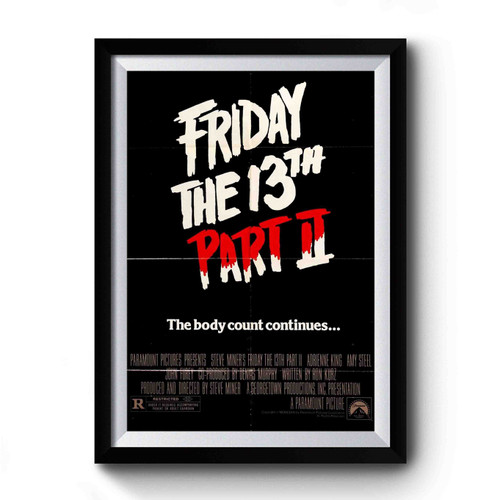 Friday The 13th Part 2 Premium Poster