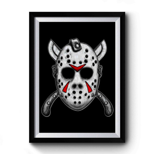 Friday The Thirteenth Jason Mask Premium Poster Friday The Thirteenth Jason Mask Premium Poster
