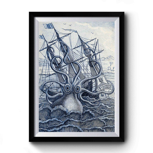 Giant Octopus Sea Monster Premium Poster Giant Octopus Sea Monster Premium Poster