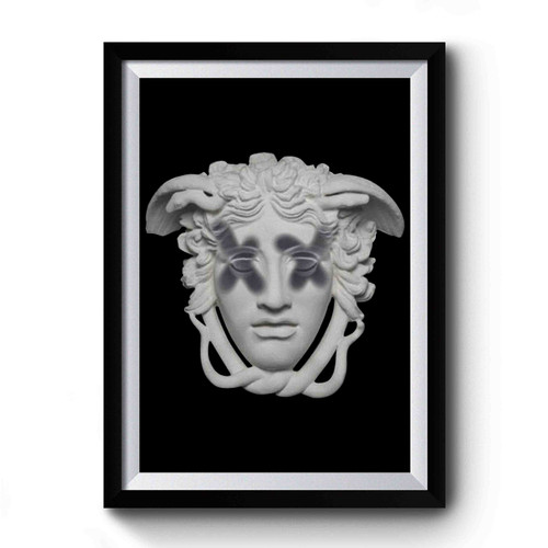 Glitched Medusa You May Look Into My Eyes Premium Poster Glitched Medusa You May Look Into My Eyes Premium Poster