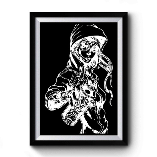 Graffiti Tag Skeleton Ghetto Premium Poster Graffiti Tag Skeleton Ghetto Premium Poster