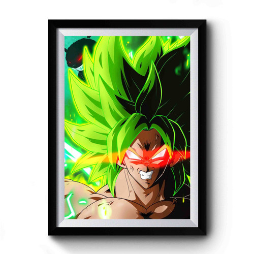 Green Savage Dragonball Broly Premium Poster