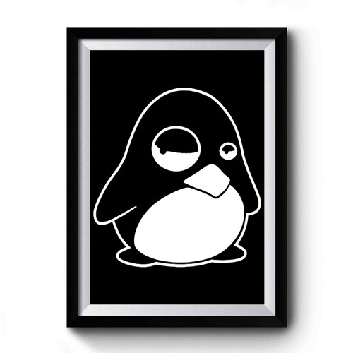 Grumpy Penguin Premium Poster