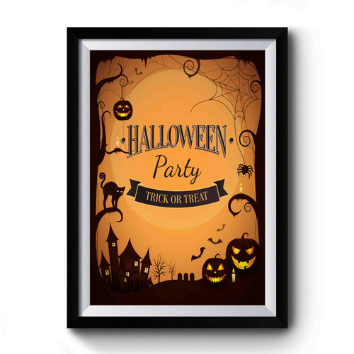 Halloween Party Trick Or Treat Premium Poster