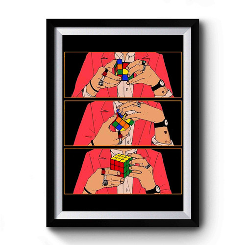 Harry Styles Rubix Cube Premium Poster