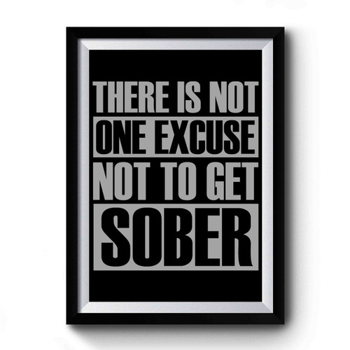 Heroin Get Sober Premium Poster