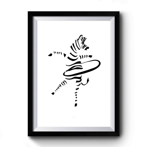 Hula-Hoop Zebra Premium Poster