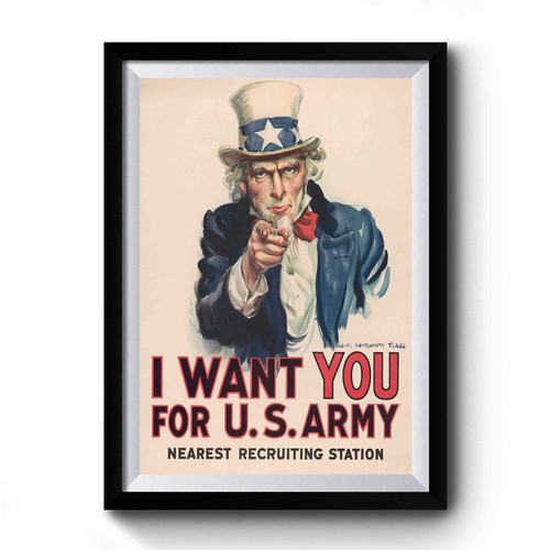 I Want You For U.S.Army Nearest Recruiting Station 1 Premium Poster