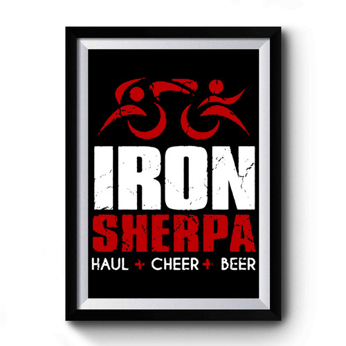 Iron Sherpa Tri Sherpa Triathlon Premium Poster