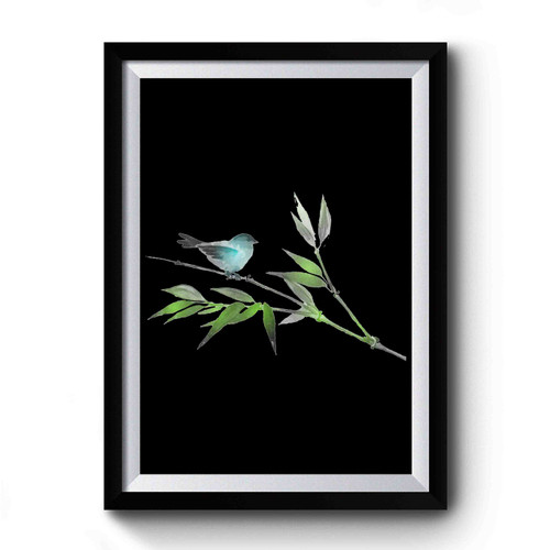 Japanese Artistic Nature Scene Watercolor Premium Poster