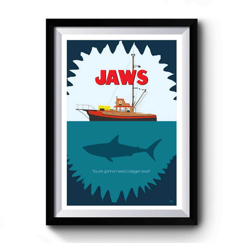 Jaws Steven Spielberg Movie Premium Poster